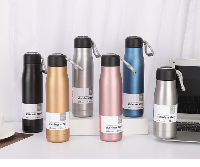 600ml outdoor stainless steel vacuum thermos flask  for travel & sport