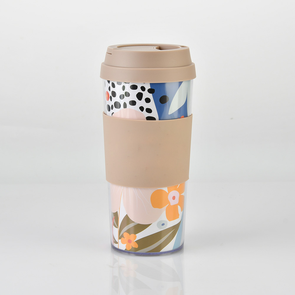 16oz silicone reusable  coffee  cup