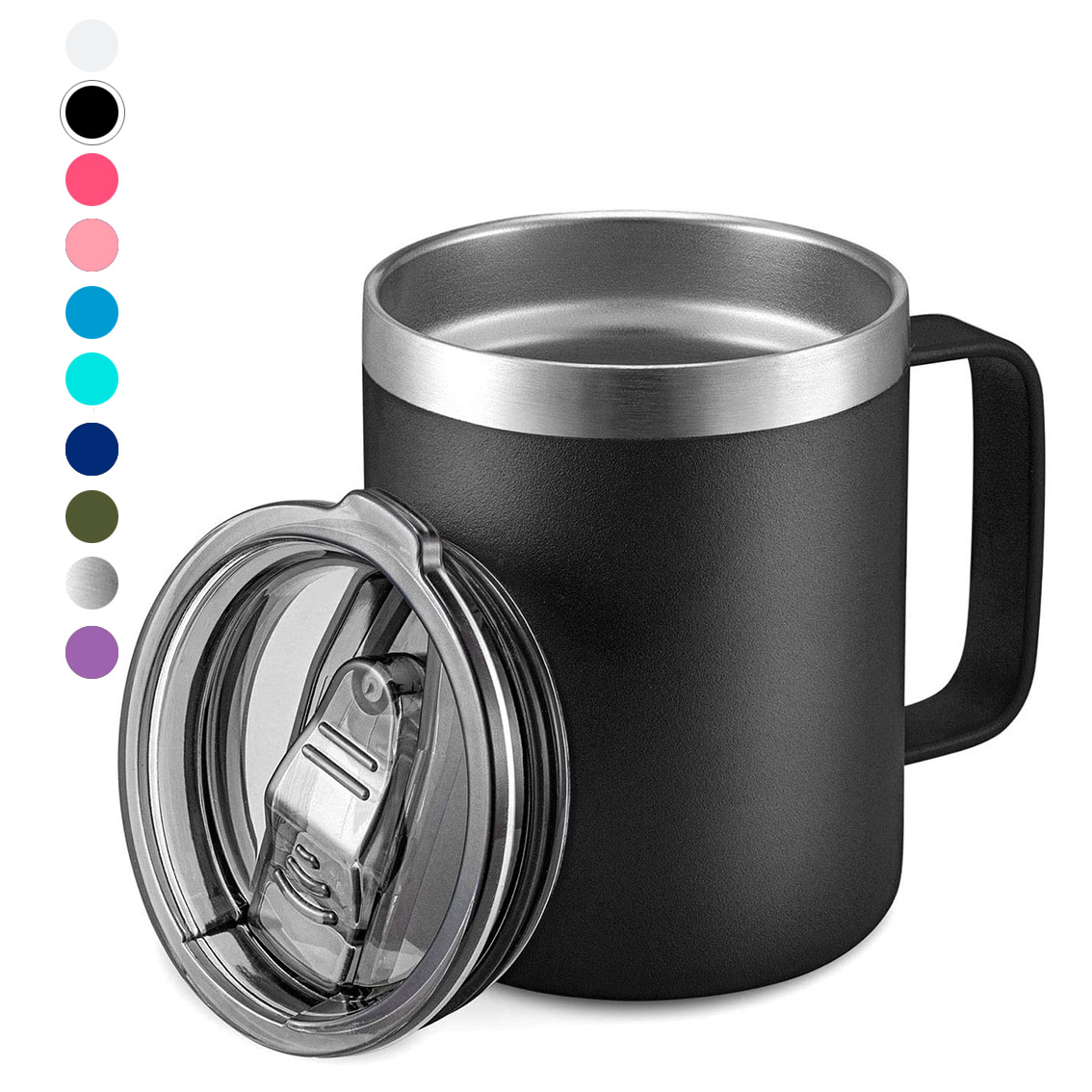 Double wall stainless steel travel coffee mug