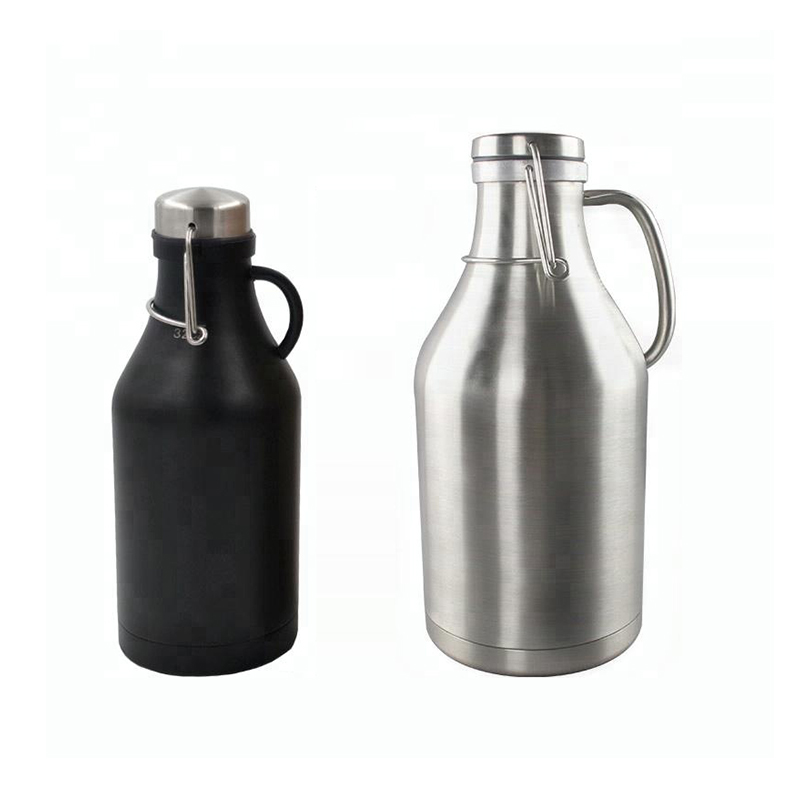 64oz 304 stainless steel double wall insulated beer growler