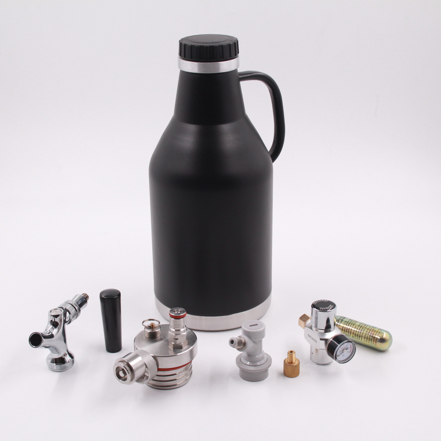 Stainless steel double wall 2L cerveza beer growler