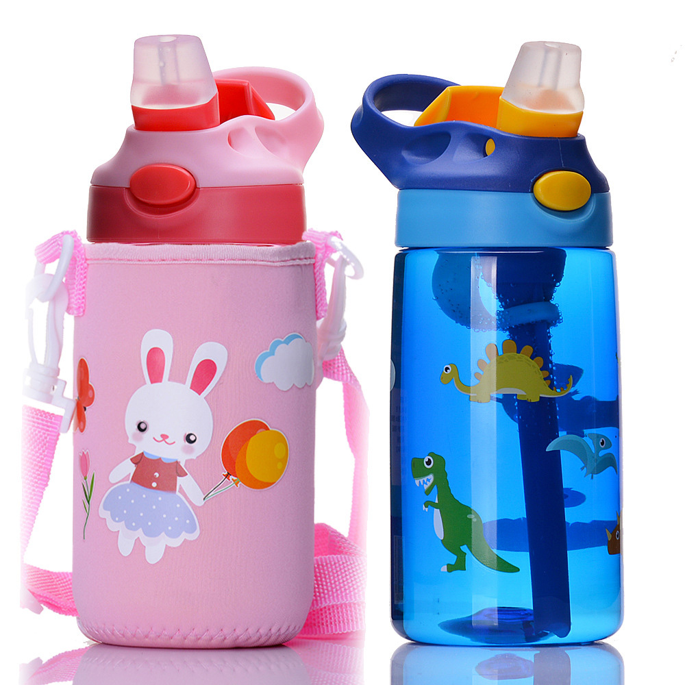 Kids Travel Water Bottle ECO BPA Free Straw Lid for School